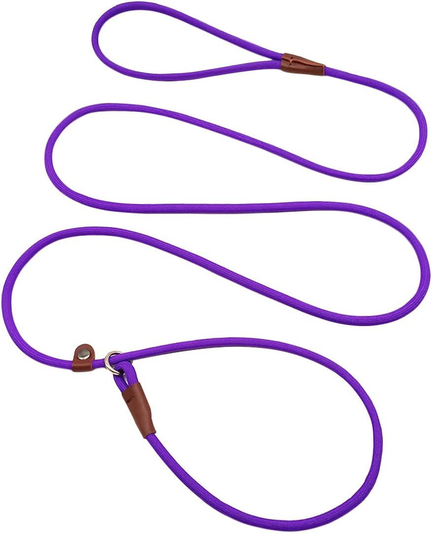 MayPaw Slip Lead Control Leash for Dogs No Pull, 13+ Colors Classic Dog Lead 7 FT Pet Slip Leash, 1/4" Rope Leashes for Small Medium Animals (7ft*1/4", Black) - Image 14