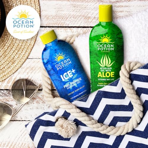 Ocean Potion ICE Plus Skin Repair gel with lidocaine for cooling after sun care
