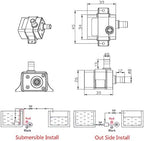 Packaging layout displaying the complete HiLetgo water pump set