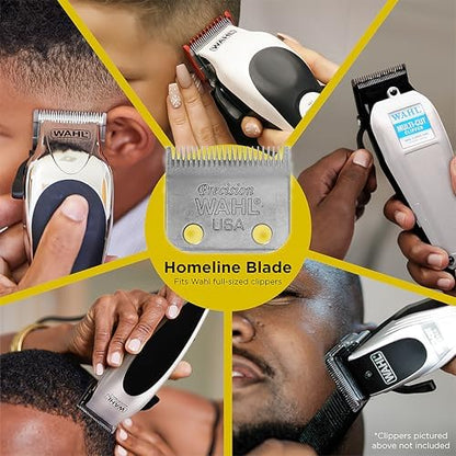 Close up of professional grade Wahl 1045 blade teeth