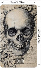 Eternal Whisper seventy-eight tarot cards spread face up displaying vintage parchment theme