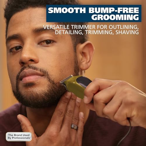 Man using Wahl T-Pro for beard detailing