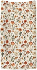 ZoUbqchY vintage floral diaper changing table sheet flat lay