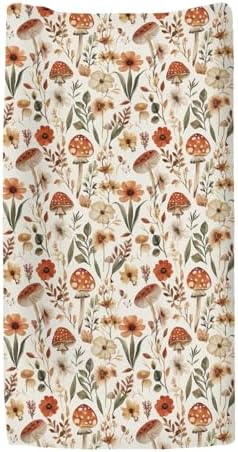 ZoUbqchY vintage floral diaper changing table sheet flat lay