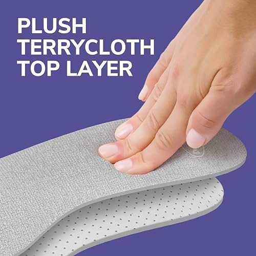 Dr. Scholl's shoe inserts showing the breathable cooling vents on the foam layer.