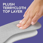 Dr. Scholl's shoe inserts showing the breathable cooling vents on the foam layer.