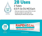 Back label of Rapid-Seal Wound Gel showing directions for use and ingredients
