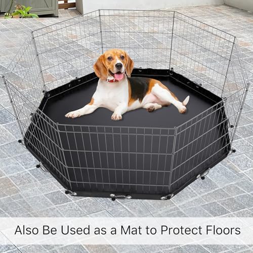 Premium USA imported dog playpen top canopy packed with bungee cords.