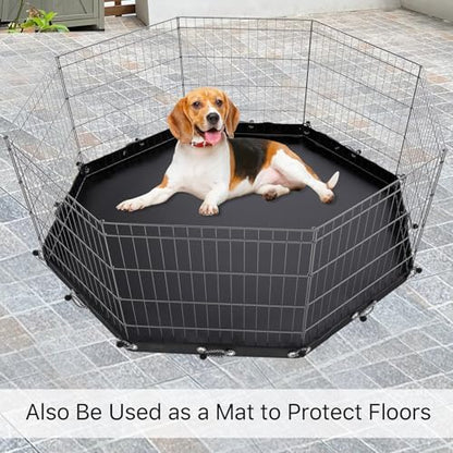 Premium USA imported dog playpen top canopy packed with bungee cords.