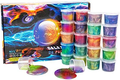 MiVRIU slime kit box displayed with kid friendly birthday theme items