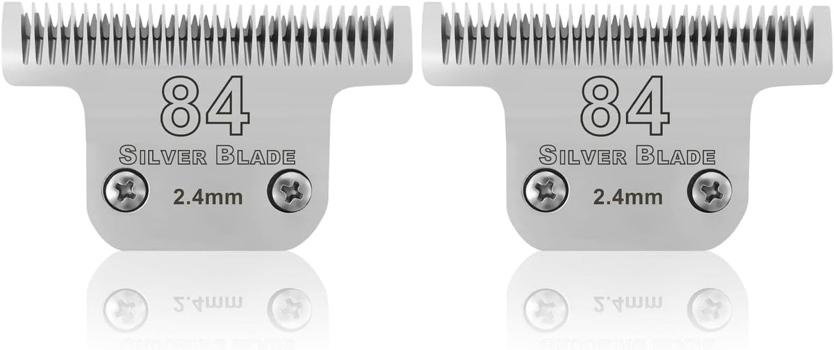 Ruzros ceramic cutting blades for professional clippers angled view emphasizing sharp durable teeth.