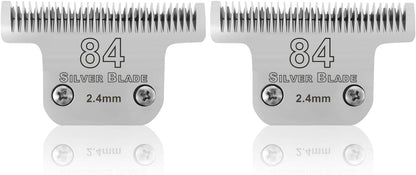 Ruzros ceramic cutting blades for professional clippers angled view emphasizing sharp durable teeth.