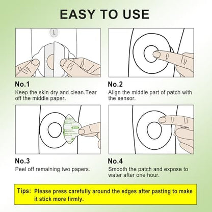 Hypoallergenic pre cut medical tape for Stelo CGM sensor cover