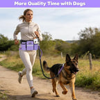 ETACCU adjustable pet waist lead showcasing dual padded control handles