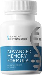 Advanced Bionutritionals Advanced Memory Formula front bottle view of authentic brain booster supplement