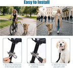 Scratch resistant rubber buckles and non slip silicone handles of the pet training leash