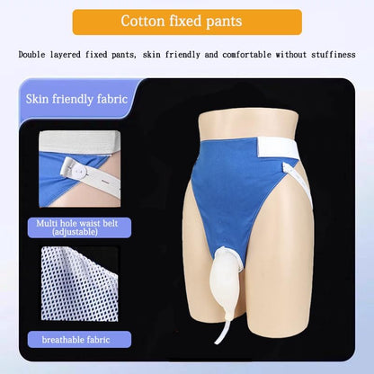 Gitekain male urine collector set with 1000ml and 2000ml bags