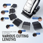 Full contents of the SUPRENT hair cutting kit including lubricating oil and brush