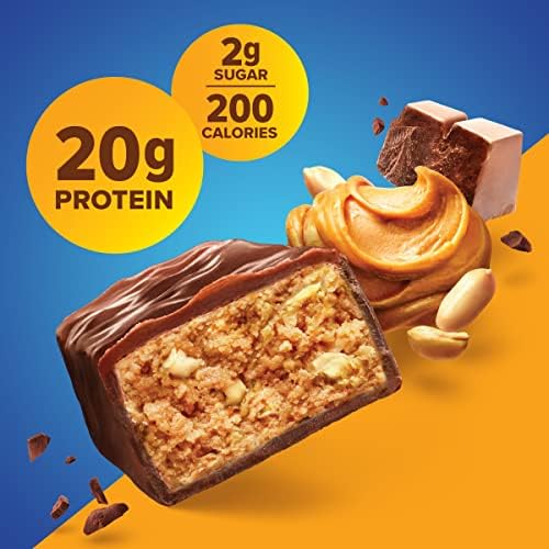 Pure Protein Chocolate Peanut Butter Protein Bars – 20g Protein, 3g Sugar, 190 Calories (12 count) Low Sugar* High Protein Snack - Gluten Free - Perfect for a Healthy Snack - Image 5