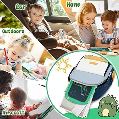 Orsen LCD tablet for toddlers in a portable travel setting