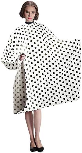 Back view of Smarthair polyester haircutting apron showing full coverage