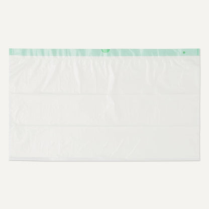 Close up of automatic cat litter box generic replacement bags for odor control