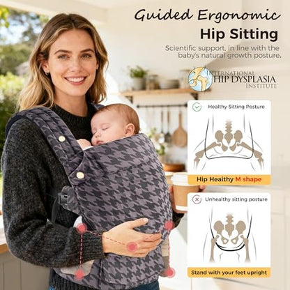 Mockpose grey baby carrier shoulder strap padding detail