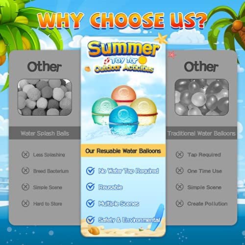 Hiliop magnetic self sealing water balloons open and closing mechanism