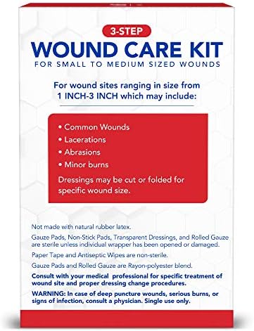 Back of package showing full contents and instructions for All Health kit