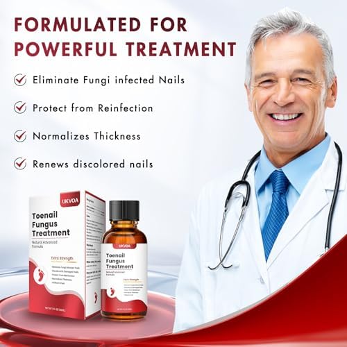 Extra strength fungal nail treatment liquid for athlete's foot relief.
