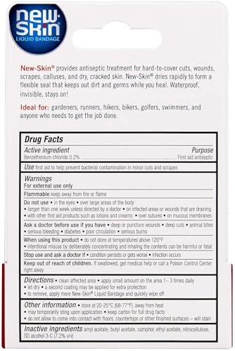 New-Skin Liquid Bandage pack of six box packaging imported from USA.