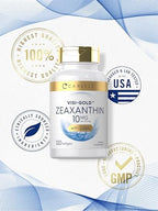 Side angle view of Carlyle Zeaxanthin 10mg packaging for daily antioxidant support