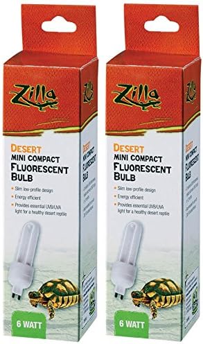 Zilla Mini Compact Desert Fluorescent Bulb front view premium reptile habitat lighting