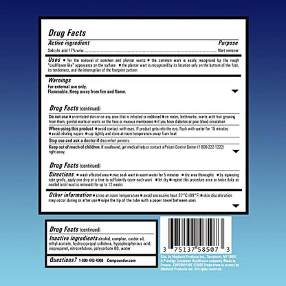 Authentic USA imported Compound W gel for effective common wart removal.