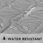 Waterproof pet sheet covering a luxury mattress from accidental liquid spills