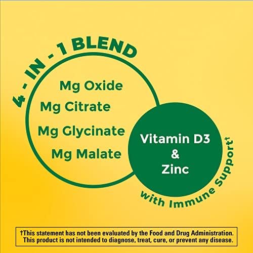 Nature Made Magnesium Complex with Vitamin D3 and Zinc capsule size and product texture comparison