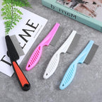 4 Pcs Dandruff Comb Stainless Steel Psoriasis Comb Professional Fine Tooth Scalp Combs Metal Flea Lice Combs For Dandruff Remover Scalp Massage Blue Black White Pink - Image 5