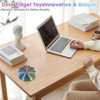 Hands using the dual motion sensory star for stress relief