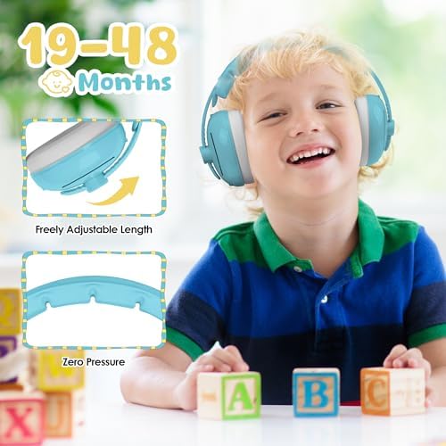 Soft padded headband of Empireway baby ear protection headphones