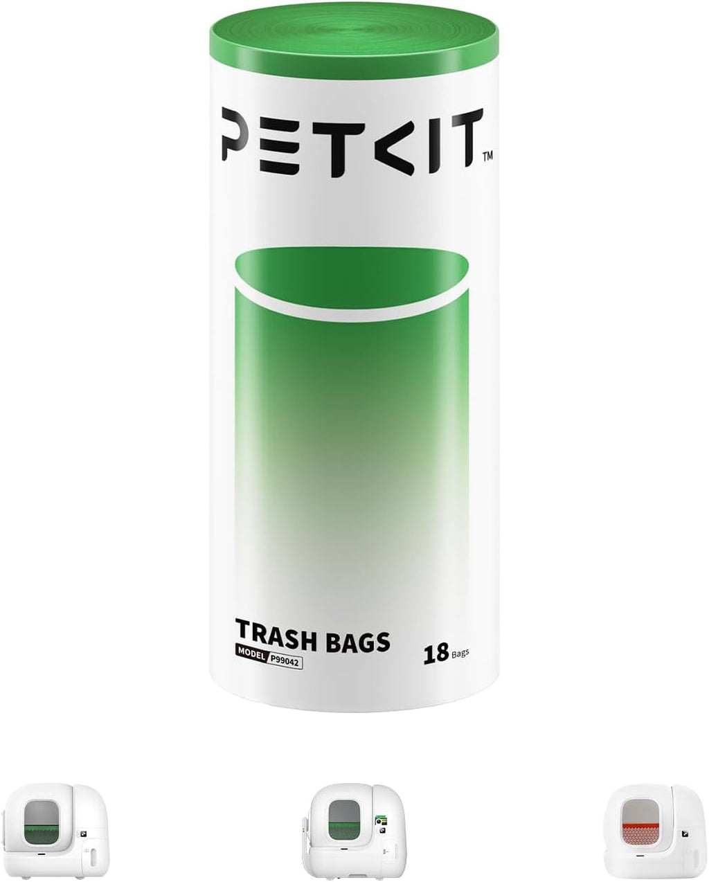 Authentic PETKIT imported five roll box packaging side detail view