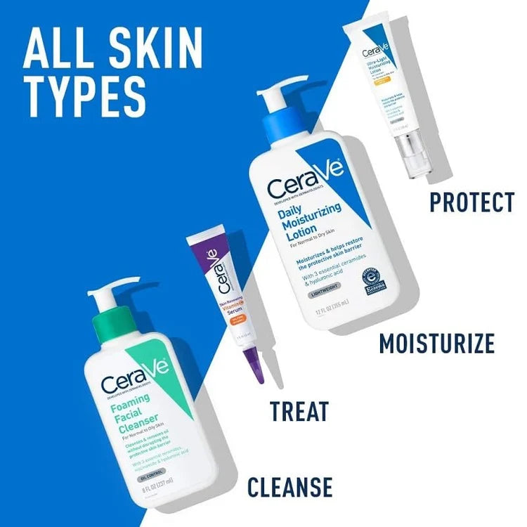 CeraVe Foaming Facial Cleanser 87ml for Normal to Oily Skin