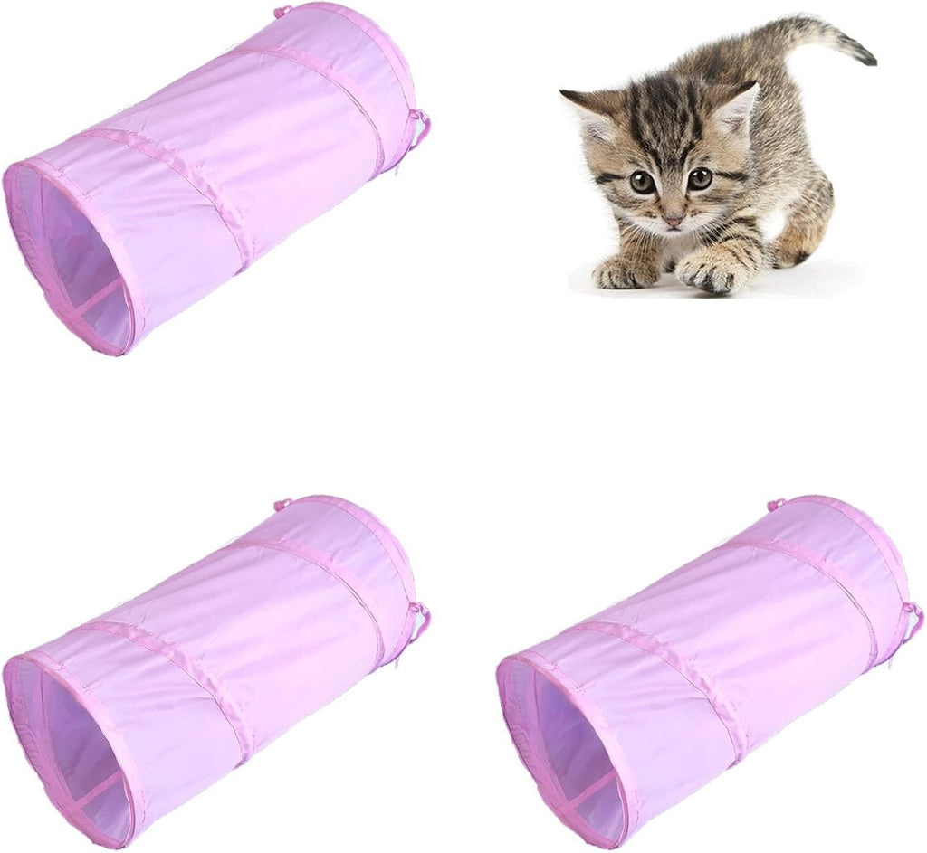 iCAGY Cat Tunnel for Indoor Cats Interactive, Rabbit Tunnel Toys, Pet Toys Play Tunnels for Cats Kittens Rabbits Puppies Crinkle Pop Up Sky Blue 20" - Image 14