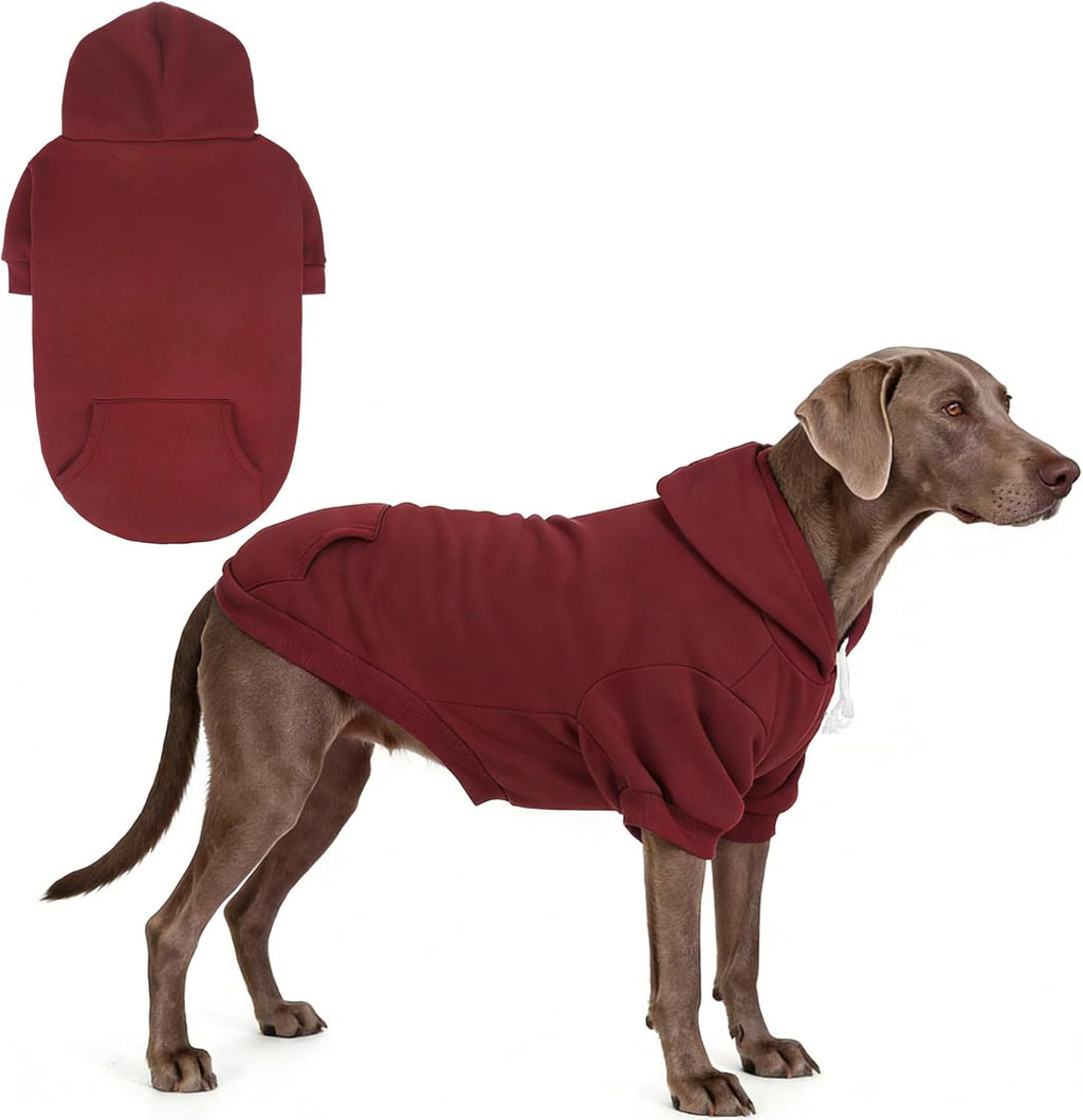KOOLTAIL Dog Hoodie for Small Medium Large Dogs, Soft and Warm Pet Sweater with Leash Hole and Pocket Boy Girl, Puppy Fall Winter Jacket Clothes, French Pitbull Cold Weather Coat Sweatshirt, Black M - Image 12
