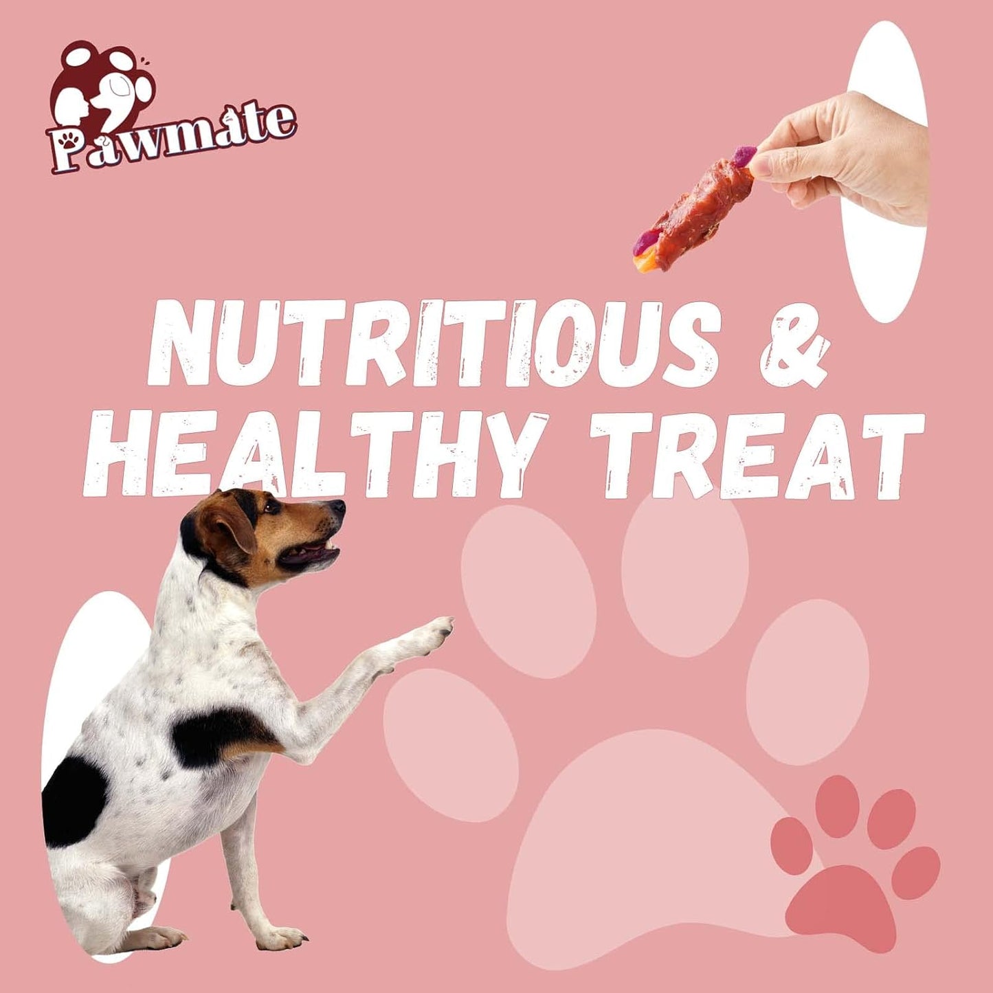 Authentic USA imported Pawmate dog treats packaging