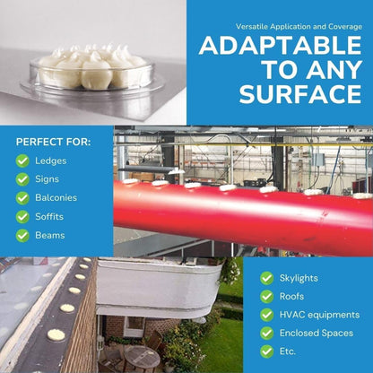 Bird Barrier Optical Gel 24 Pack | Natural Multisensory Bird Deterrent | Easy Installation | Discreet Appearance | Long-Lasting Solution | Repels Birds on Roofs, Beams Signs, Soffits, Ledges, and More - Image 10