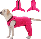 Potty-Friendly Dog Rear Leg Sleeve to Stop Lick, Dog Surgery Recovery Suit with Back Leg to Prevent Licking, Spay Suit for Female, Large Dogs Shirt After Surgery, Pant & Wound Cover Bodysuit, Gray XXL - Image 9