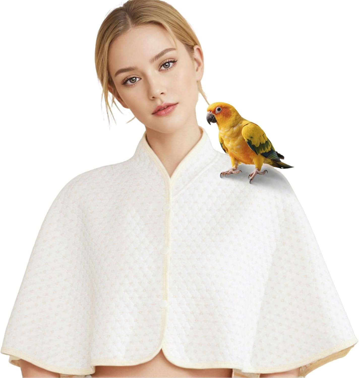 ZYPHOLIE exotic bird shoulder protector cloth flat layout view