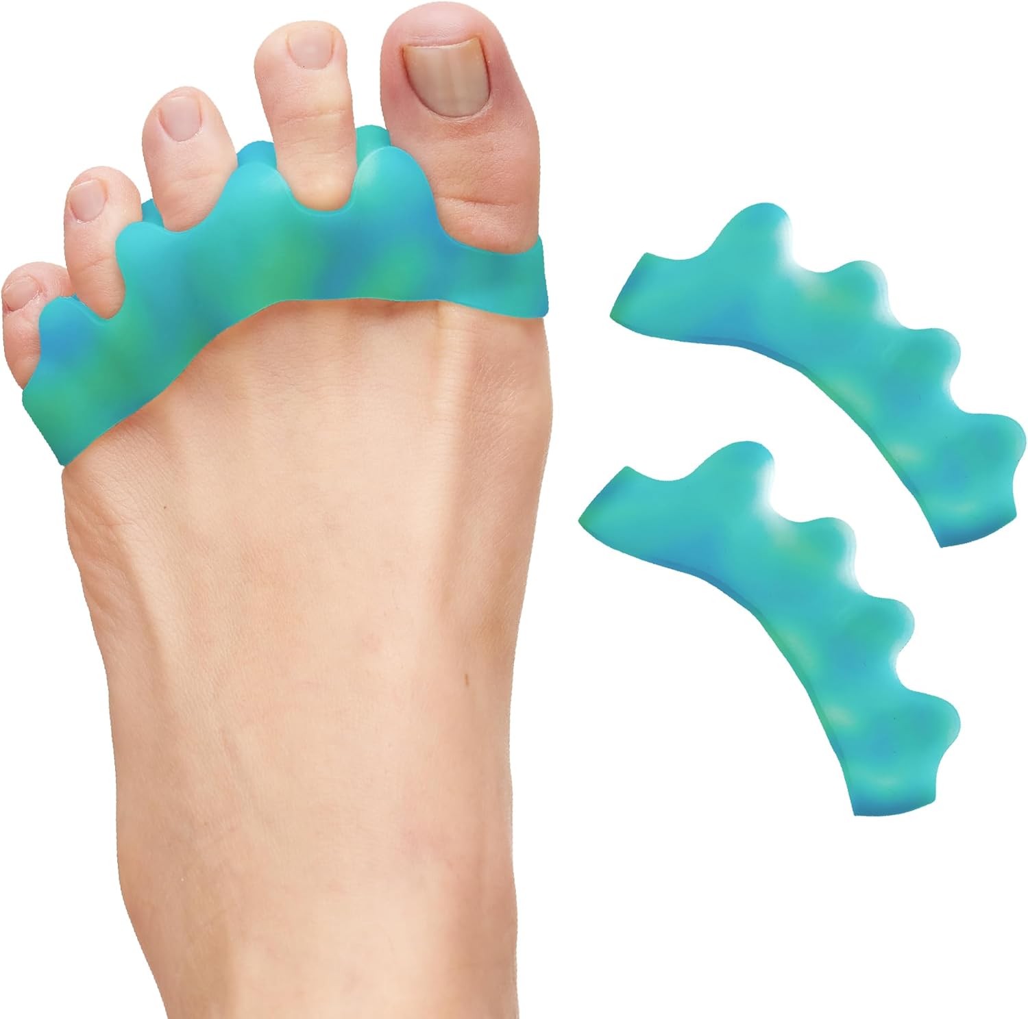 ZenToes Silicone Toe Spacers front view for bunion relief