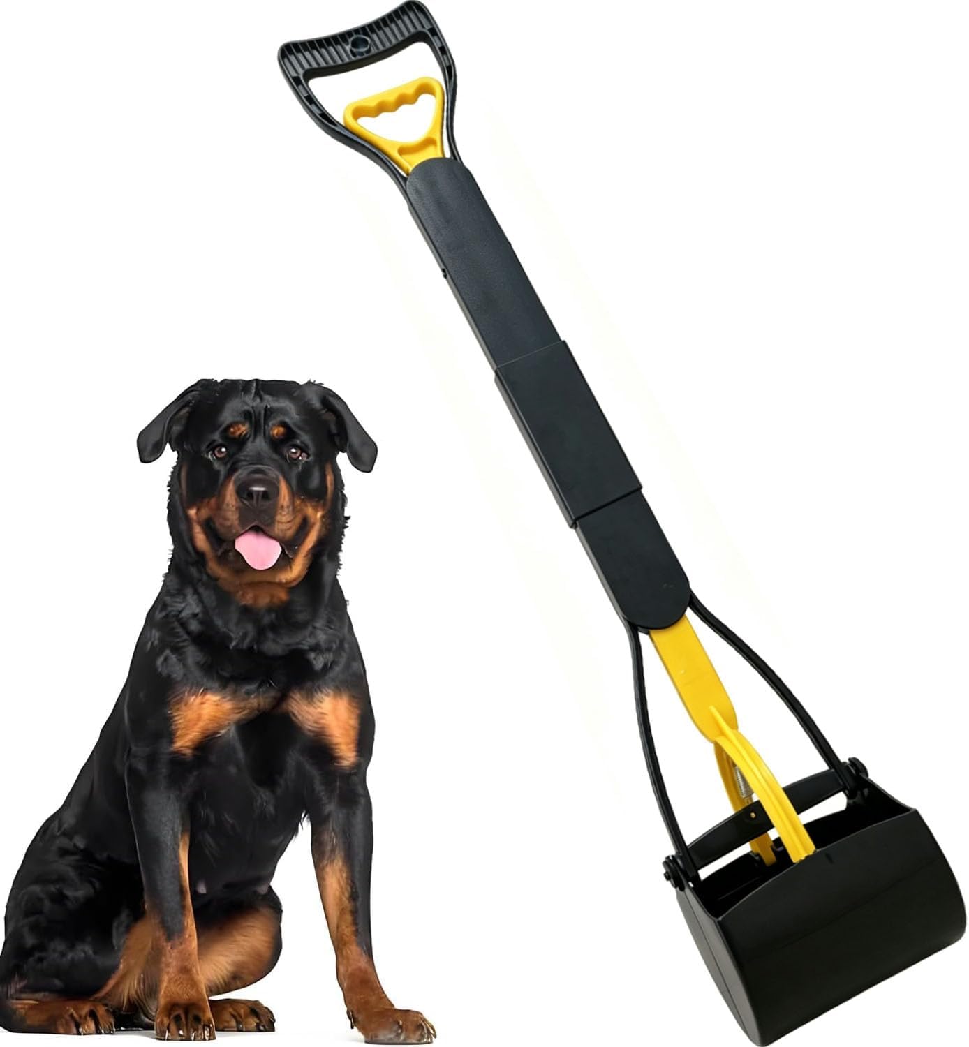 ienjoyed 36" Large Dog Pooper Scooper for Large Dogs Heavy Duty, Non-Breakable Dog Poop Scooper with Wide Handle for Grass, Gravel, Durable Dog Poop Pick Up Tool, Long Handled Poop Grabber (Green) - Image 10