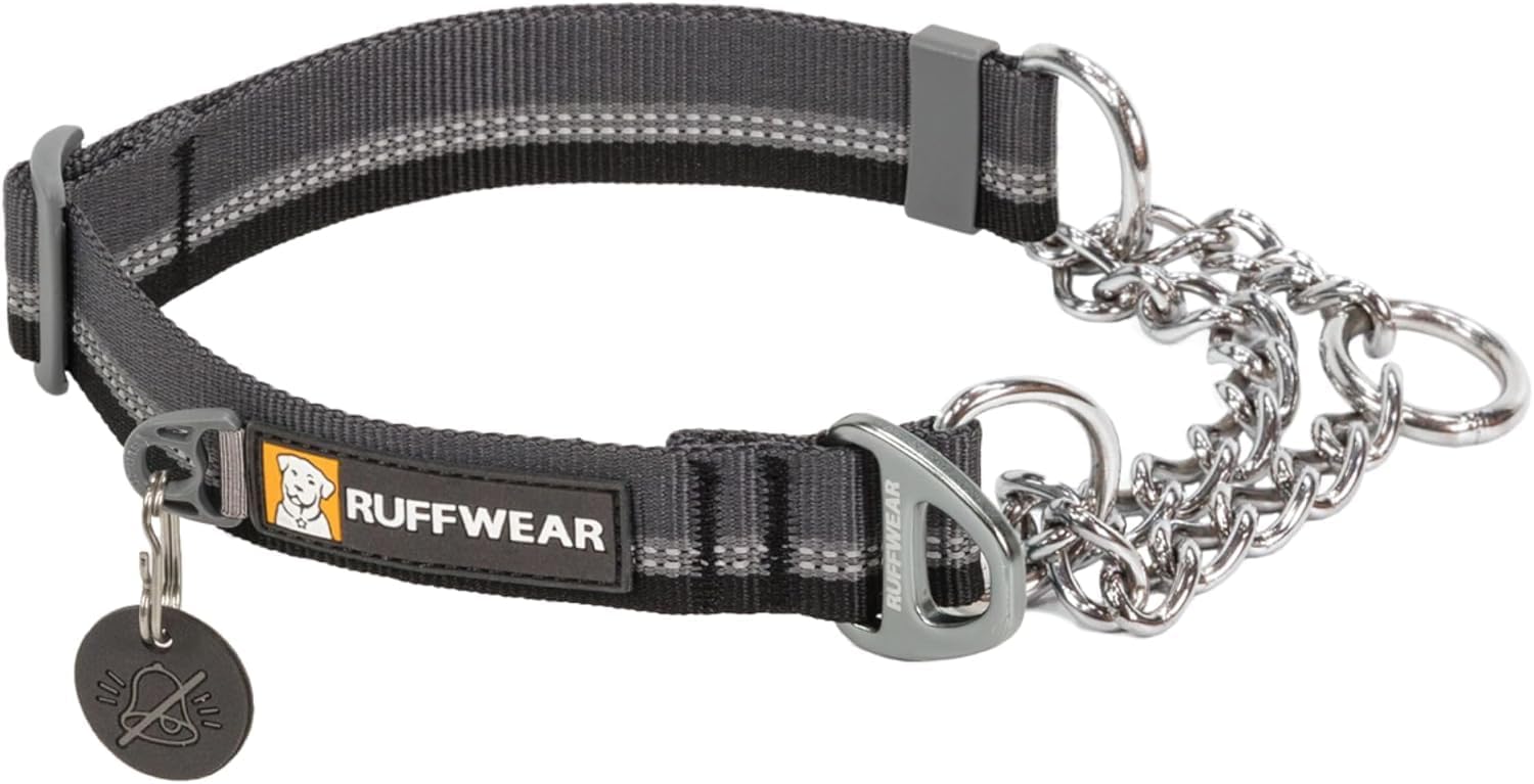 Ruffwear, Chain Reaction Dog Collar, Adjustable Reflective Martingale Escape-Proof Collar with Stainless Steel Chain, Professional Training Control, River Rock Green, 14"-20" - Image 12